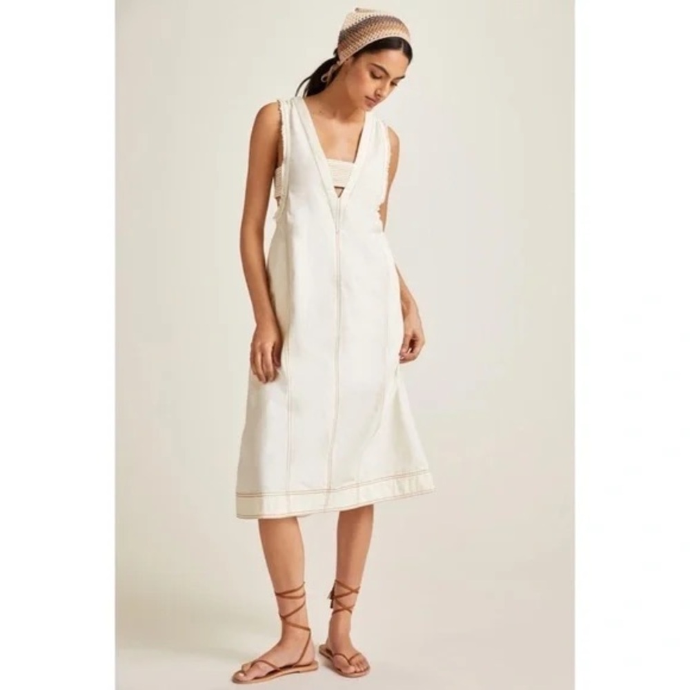 Anthropologie Pilcro Cream midi Dress